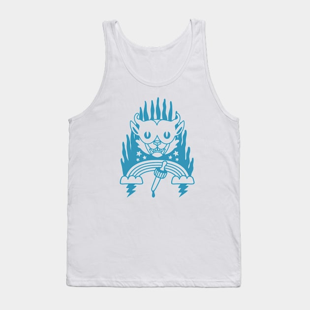 Trippy Dream Cat Tank Top by Strymon Art